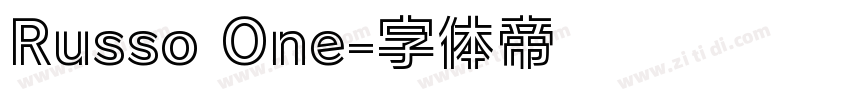Russo One字体转换